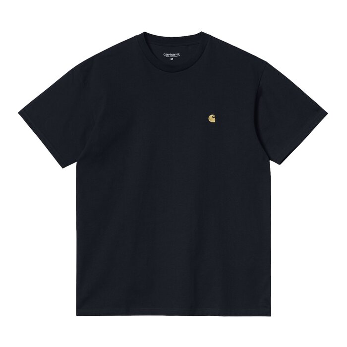 Carhartt WIP Carhartt WIP S/S Chase T-Shirt - Dark Navy/Gold