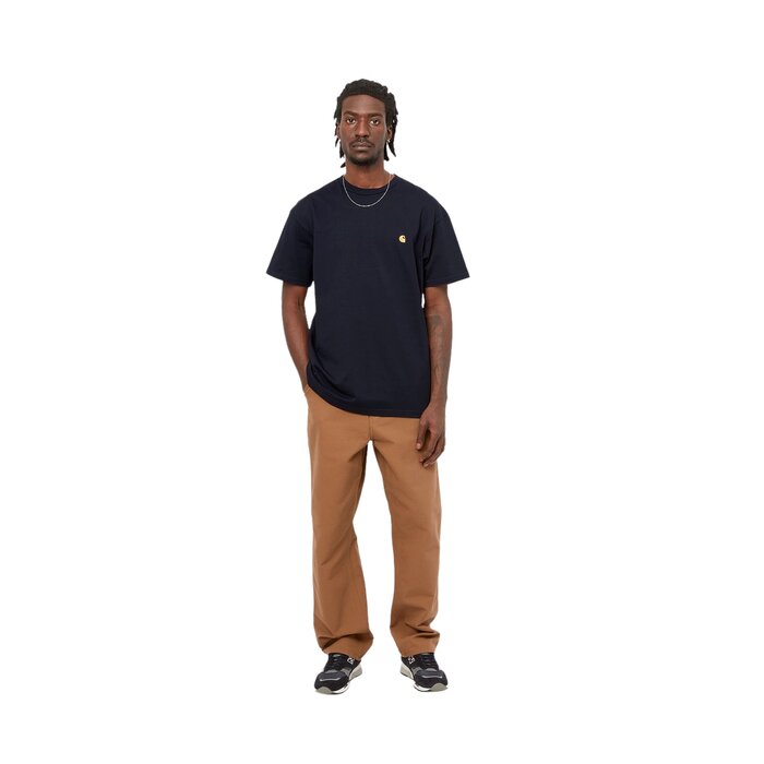 Carhartt WIP Carhartt WIP S/S Chase T-Shirt - Dark Navy/Gold