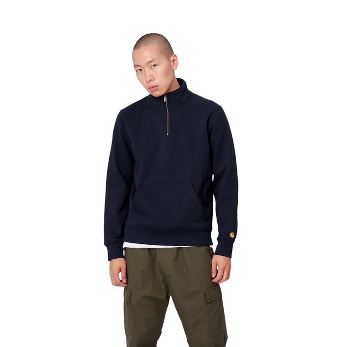 Carhartt WIP Carhartt WIP Chase Neck Zip Sweat - Black/Gold