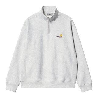 Carhartt WIP Half Zip American Script Sweat - Ash Heather