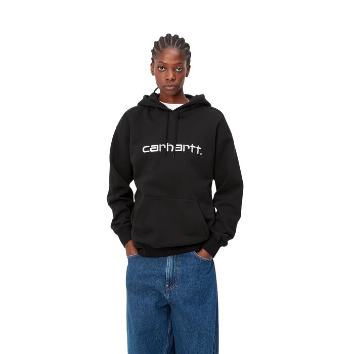 Carhartt WIP W' Hooded Carhartt Sweat - Black/White