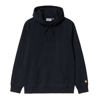 Carhartt WIP Hooded Chase Sweat - Dark Navy/Gold