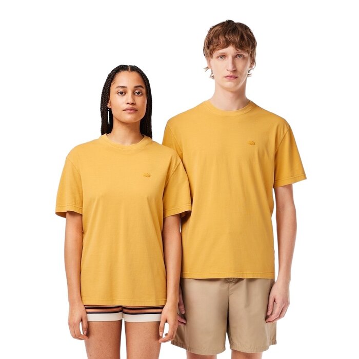 Lacoste Lacoste T-shirt Classic Fit en Coton Biologique - Eco Haze Doré
