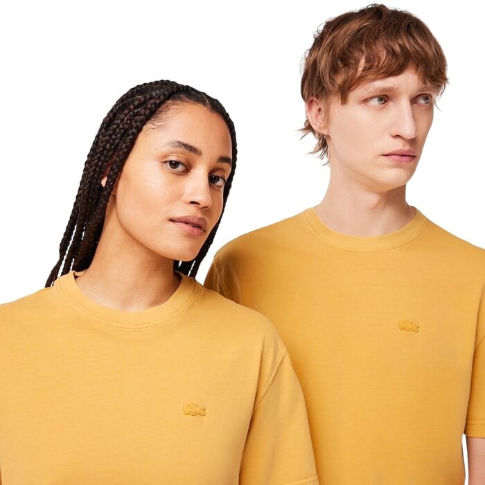 Lacoste Lacoste T-shirt Classic Fit en Coton Biologique - Eco Haze Doré