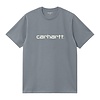 S/S Script T-shirt - Dove Grey /Wax