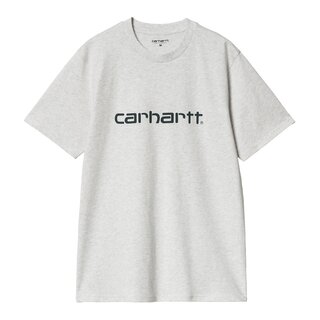 Carhartt WIP S/S Script T-shirt - Ash Heather/Duck Blue