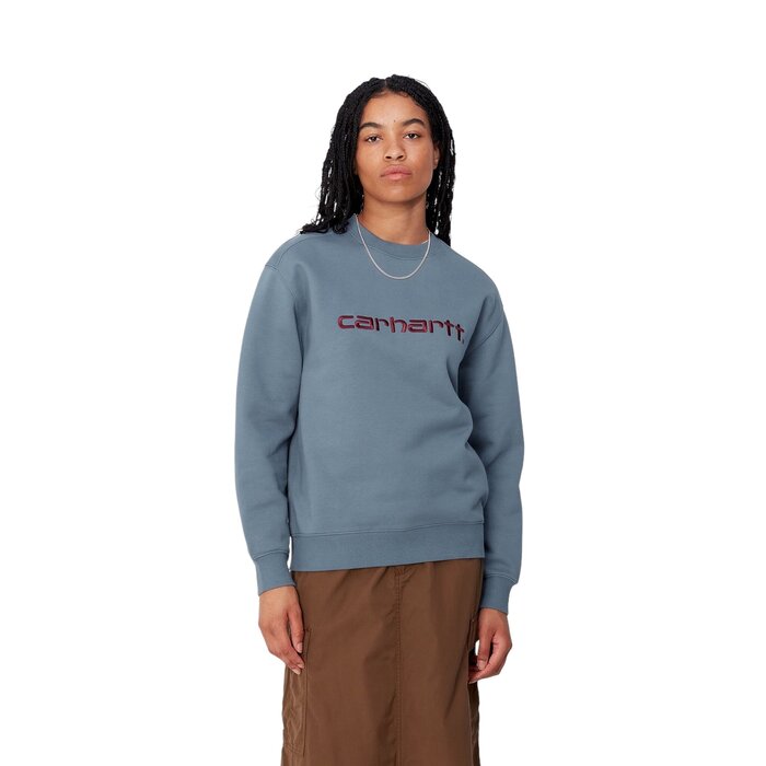 Carhartt WIP W' Carhartt Sweat - Positano/Malbec