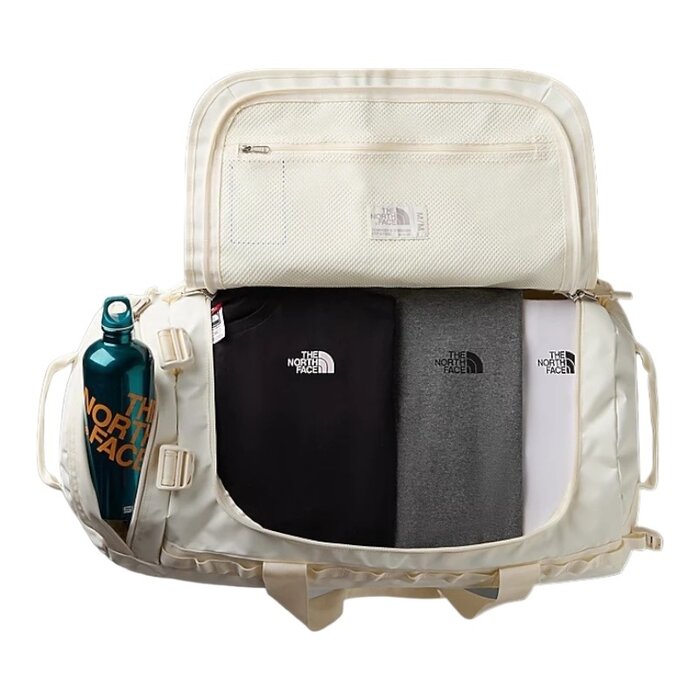 The North Face Base Camp Duffel - White Dune/TNF Black M