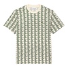 T-shirt Coton Monogramme - Blanc/Vert