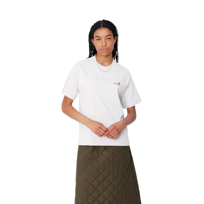 Carhartt WIP W' S/S American Script T-Shirt - Moonbeam