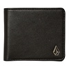 Slim Stone PU Wallet - Black