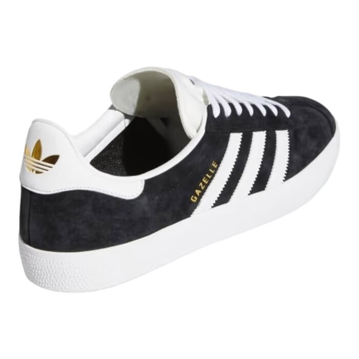 Adidas Skateboarding Gazelle ADV - Core Black/Cloud White/Metallic Gold