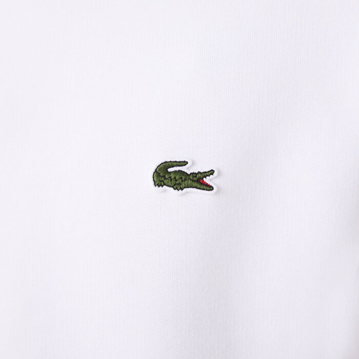 Lacoste Sweatshirt Molleton Col Rond - Blanc