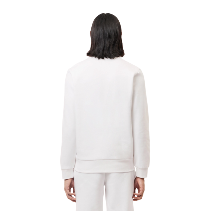 Lacoste Sweatshirt Molleton Col Rond - Blanc