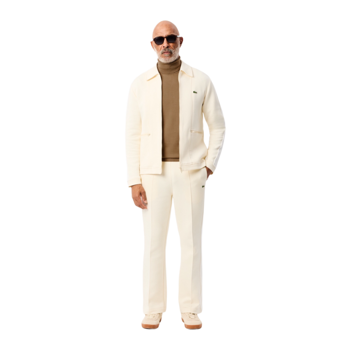 Lacoste Pull en Laine Mérinos Col Roulé - Marron