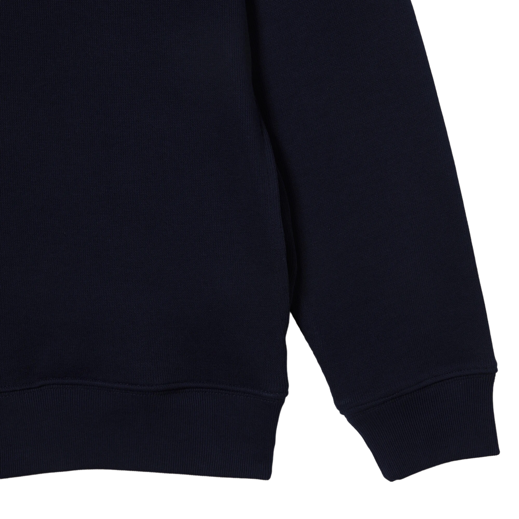 Lacoste Sweatshirt Zippé Interlock Col Montant - Bleu Marine