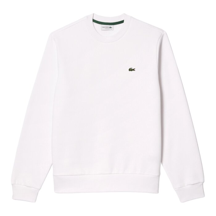 Lacoste Sweatshirt Molleton Col Rond - Blanc