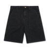 Patch Pocket Denim Shorts - Washed Black