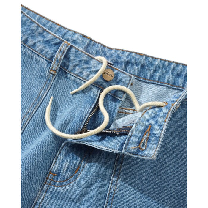 Butter Patch Pocket Denim Jeans - Washed indigo