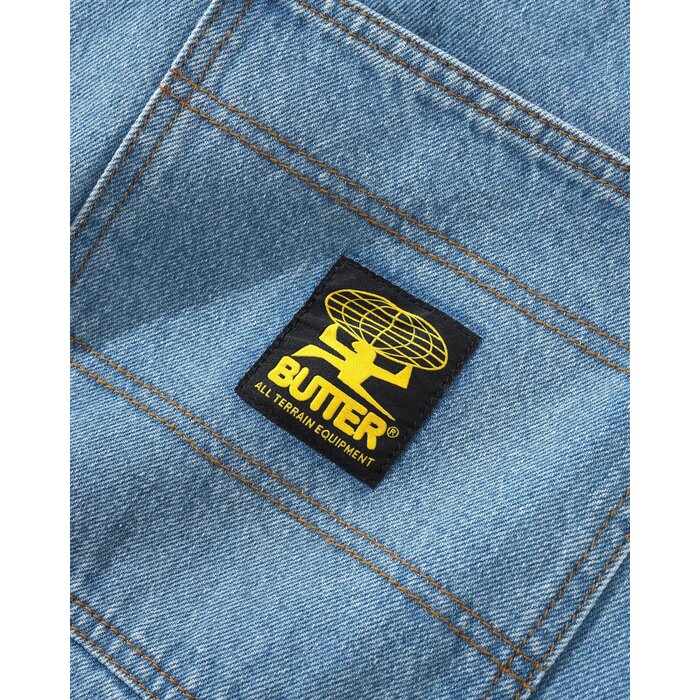 Butter Patch Pocket Denim Jeans - Washed indigo