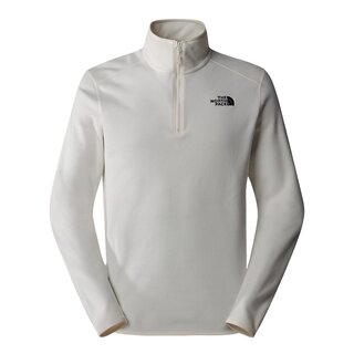 The North Face M 100 Glacier 1/4 Zip - White Dune/NPF