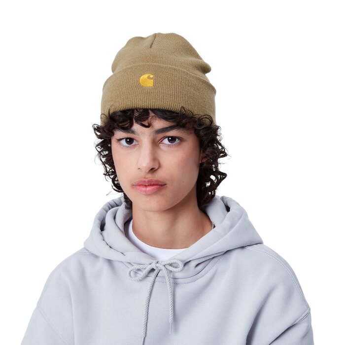 Carhartt WIP Chase Beanie - Peanut/Gold