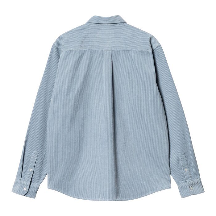 Carhartt WIP L/S Madison Cord Shirt - Dusty ice / Wax