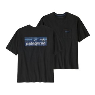 Patagonia M's Boardshort Logo Pocket Responsibili Tee - Ink Black
