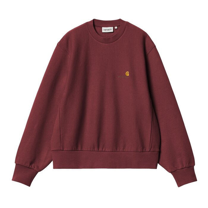 Carhartt WIP W' American Script Sweat - Malbec