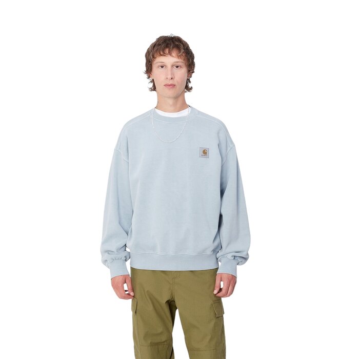 Carhartt WIP Vista Sweat - Dusty Ice (Garment Dyed)