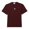 T-shirt Coton Imprimé Signature - Bordeaux