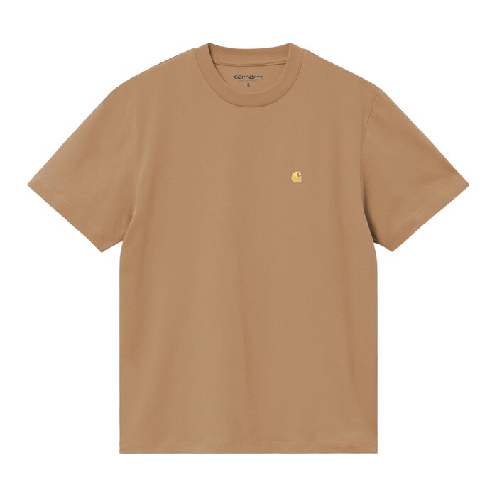 Carhartt WIP W' S/S Chase T-Shirt - Peanut/Gold