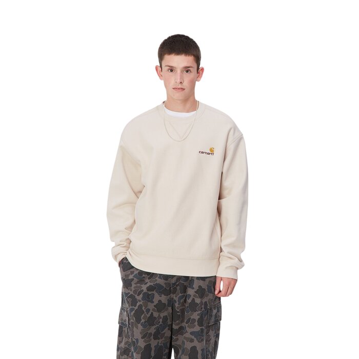 Carhartt WIP American Script Sweat - Moonbeam