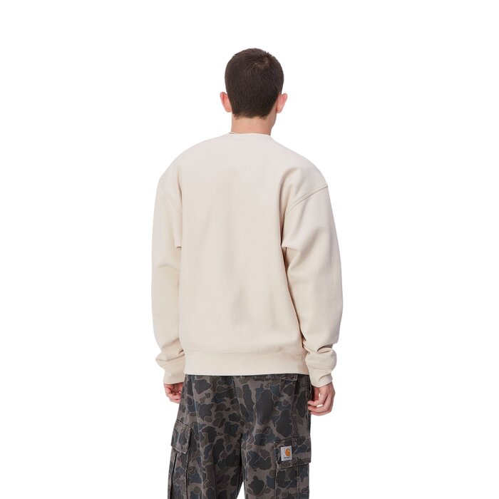 Carhartt WIP American Script Sweat - Moonbeam