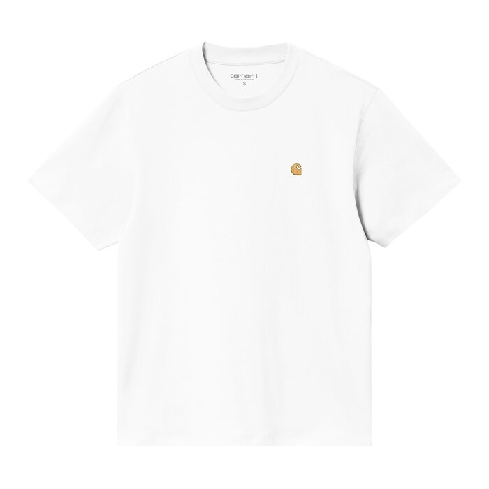 Carhartt WIP W' S/S Chase T-Shirt - White/Gold
