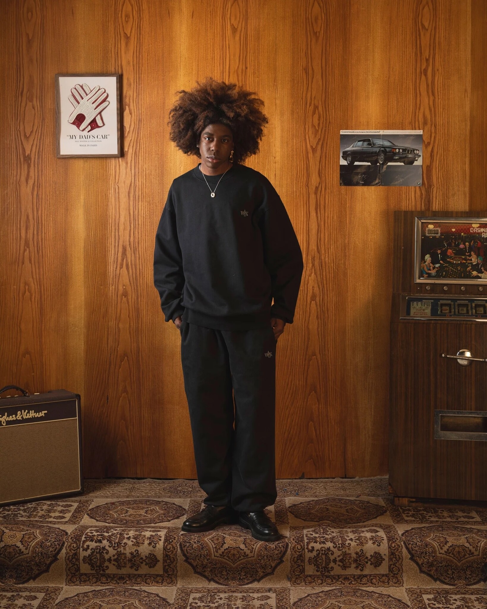 Walk In Paris Sweatshirt - Noir Ebène