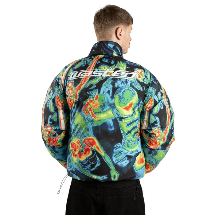 Wasted Paris Fusion Puffer Jacket - Black