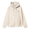 Hooded American Script Jacket - Moonbeam