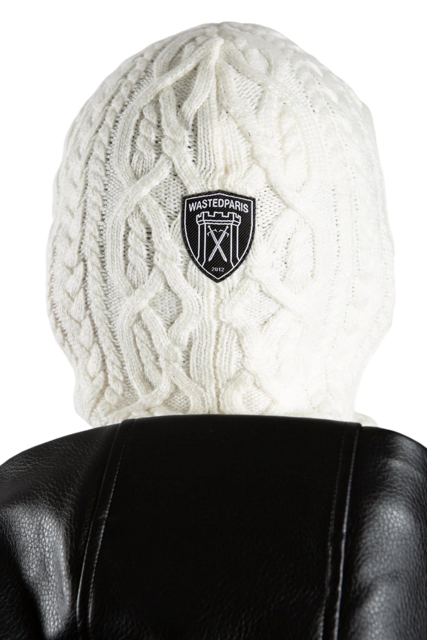 Wasted Paris Rain Cable Knit Balaclava - Off-White