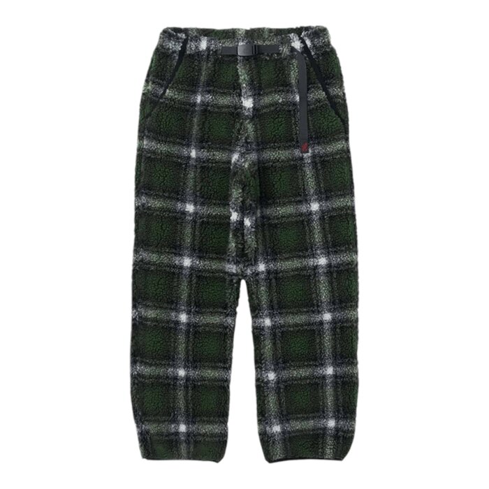 Gramicci Shadow Plaid Sherpa Pant - Olive Shadow Plaid