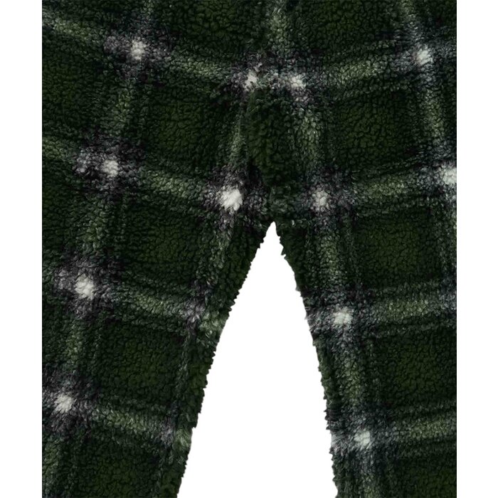 Gramicci Shadow Plaid Sherpa Pant - Olive Shadow Plaid