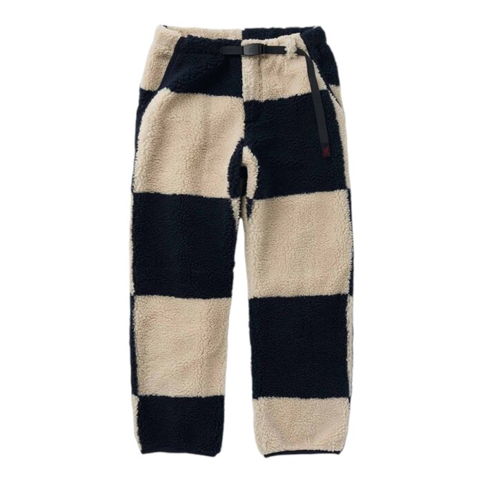 Gramicci Checkered Sherpa Pant - Natural/Navy Check