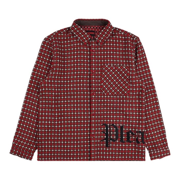 Pleasures Cross Work Shirt - Red