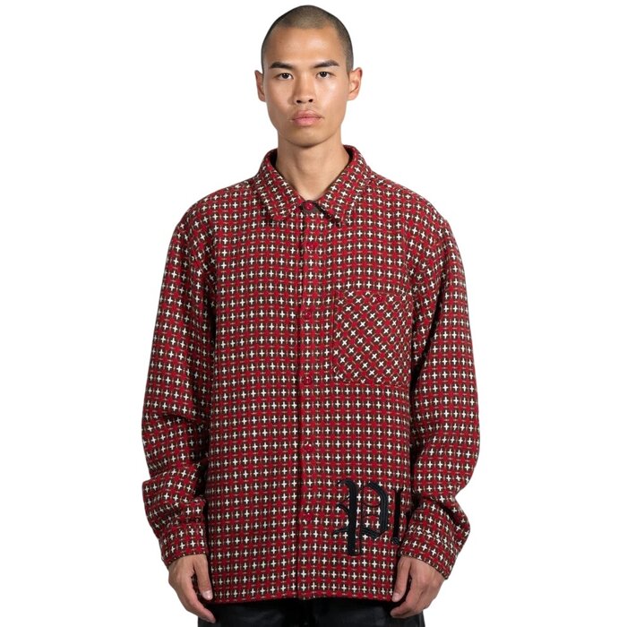 Pleasures Cross Work Shirt - Red