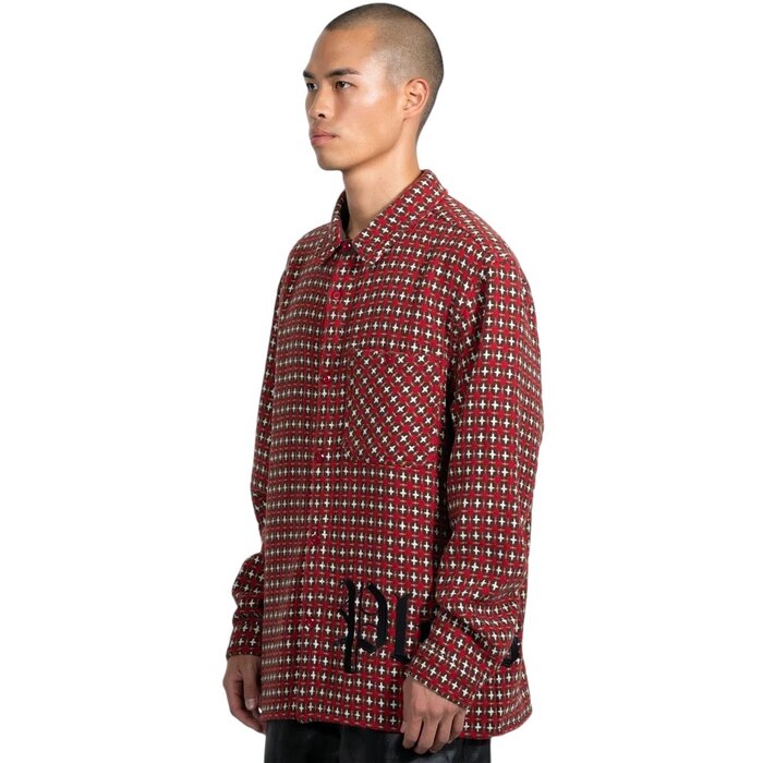 Pleasures Cross Work Shirt - Red