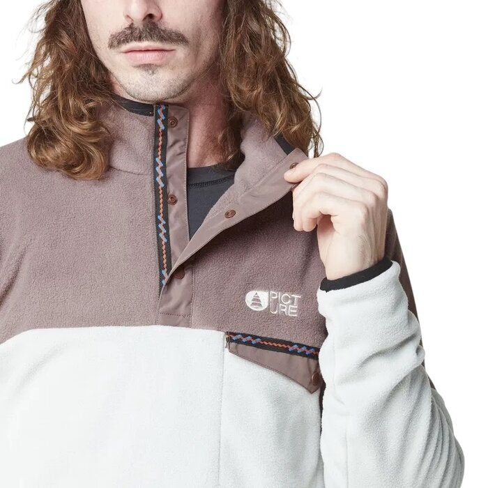 Picture Arcca 1/4 Fleece - Deep Taupe Pigeon