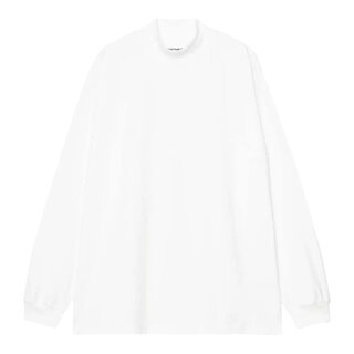 Carhartt WIP L/S Script Mockneck T-Shirt - White