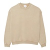 Sweatshirt Loose Fit Molleton Effet Délavé - Beige