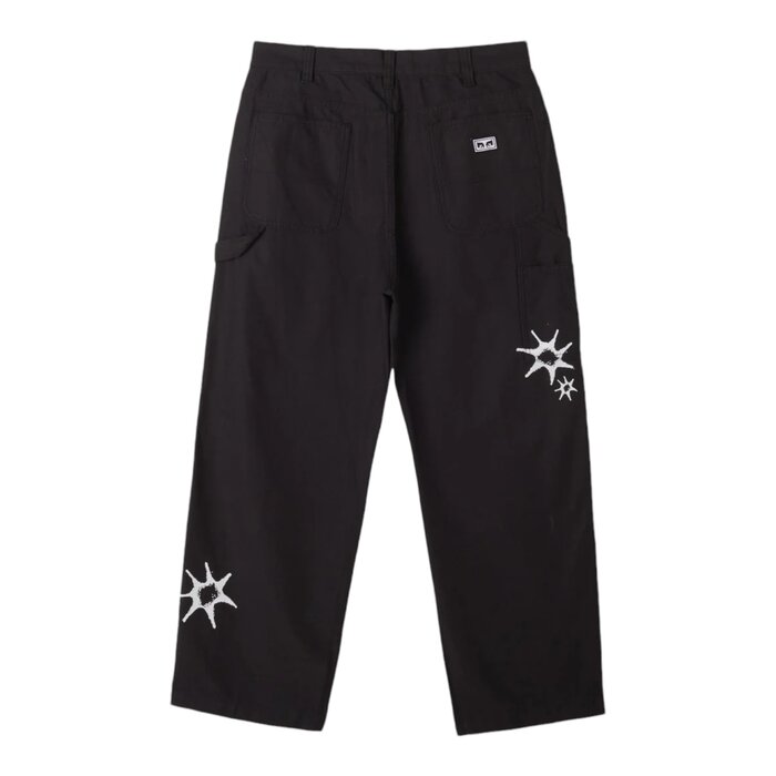Obey Big Timer Printed Carpenter Pant - Black