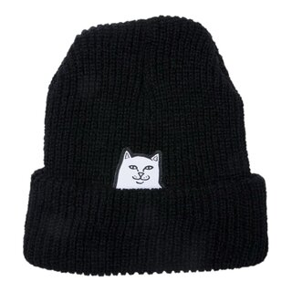 RipNDip Lord Nermal Ribbed Beanie - Black